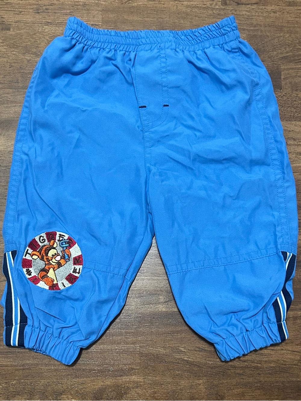 VINTAGE Disney Bright Blue Jogger Sweatpants with Tigger Patch
